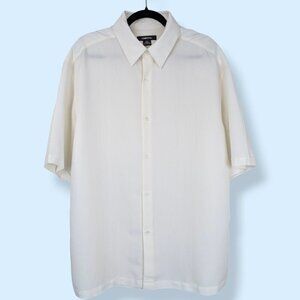 Claiborne White Rayon Blend Shirt